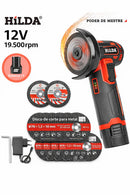 Mini Esmerilhadeira/Lixadeira Sem Fio 12V HILDA – Potência e Precisão para Corte e Desbaste em Meta