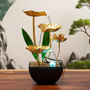 Fonte Zen Decorativa de Mesa com Cascata de Água e LED Relaxante