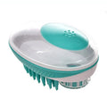 Escova de Banho Pet 2 em 1 – Massageia e Limpa com Dispensador de Shampoo