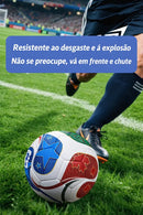 Bola de Futebol Profissional Tamanho 5 – PU Reforçado para Treinos e Jogos Intensos