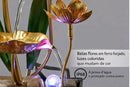 Fonte Zen Decorativa de Mesa com Cascata de Água e LED Relaxante