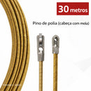 Passa-Fio Profissional de Mola com Roldana em Liga de Aço – Facilita a Passagem de Fios em Curvas de 90°