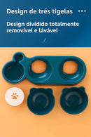 “Comedouro 3 em 1 PetCare™ – Mais Saúde e Praticidade Para Seu Pet e Tranquilidade Para Você