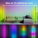 Luminária de Piso LED RGB Inteligente – Iluminação Ambiente Imersiva com 16 Milhões de Cores