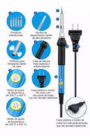 Ferro de Solda 60W Ajustável 200–450 °C – Ideal para Eletricistas e Manutenção Eletrônica