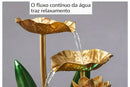 Fonte Zen Decorativa de Mesa com Cascata de Água e LED Relaxante