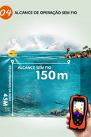 Sonar de Pesca Sem Fio LUCKY – Detecta Peixes e Profundidade em Tempo Real