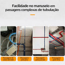 Passa-Fio Profissional de Mola com Roldana em Liga de Aço – Facilita a Passagem de Fios em Curvas de 90°