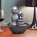 Fonte de Água Decorativa Zen com LED Relaxante – Ambiente Calmo e Sofisticado