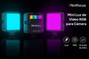 Luz LED RGB para Gravação de Vídeos – Iluminação Profissional para Lives, Fotos e Reels
