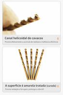 Kit de Brocas M35 com Cobalto para Metal – Mais Precisão e Durabilidade Profissional