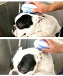 Escova de Banho Pet 2 em 1 – Massageia e Limpa com Dispensador de Shampoo