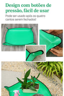 Lona de Jardinagem com Botões EasyClean – Solo Contido, Zero Bagunça