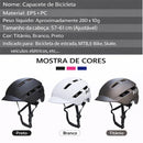 Capacete de Ciclismo com Luz LED USB Recarregável – Mais Segurança e Visibilidade Urbana.