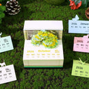 Calendário Decorativo 3D de Mesa com Escultura em Papel – Organização Diária com Design Artístico