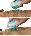 Escova de Banho Pet 2 em 1 – Massageia e Limpa com Dispensador de Shampoo