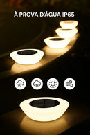 Luminária Solar de Embutir no Solo – Efeito de Luz Elegante para Áreas Externas