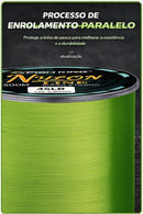 Linha de Pesca Nylon Super Resistente 500m – Alta Sensibilidade e Fisgada Precisa