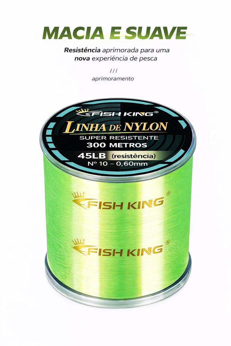 Linha de Pesca Nylon Super Resistente 500m – Alta Sensibilidade e Fisgada Precisa