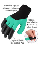 Luva de Jardinagem com Garras – Cave, Plante e Capine Sem Esforço