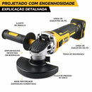 Esmerilhadeira/Lixadeira Angular 20V Brushless Profissional – Mais Potência e Controle no Corte.