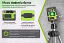 Nível a Laser 2 Linhas Recarregável Type-C com Suporte Magnético e Alta Precisão