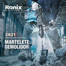 Martelete Demolidor SDS MAX 27J Profissional – Potência Máxima para Demolição Pesada