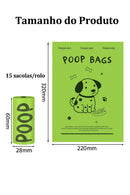 EcoClean Pet – Sacolas Biodegradáveis para Cocô de Cachorro com Higiene e Praticidade