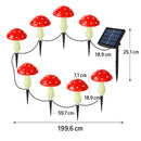 Luzes Solares Cogumelo IP65 – Iluminação Decorativa que Transforma Seu Jardim