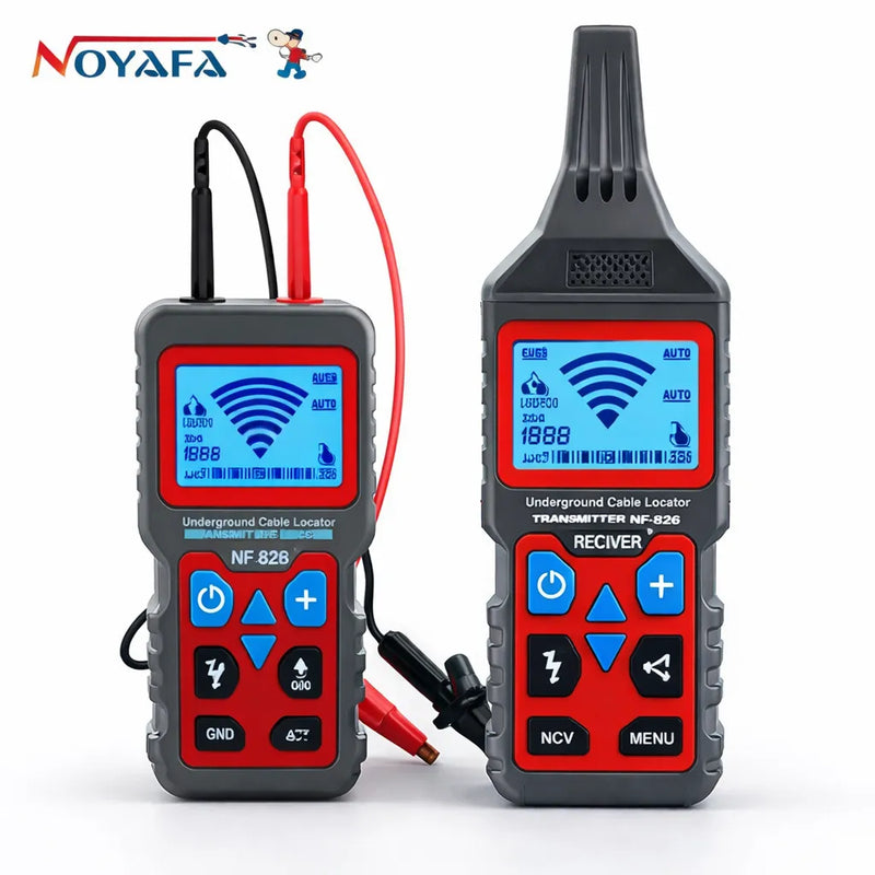 Localizador de Cabos Ocultos Profissional NF-826 – Detecta Fios, Rompimentos e Curto-Circuito sem Quebrar Parede