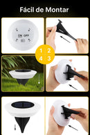 Luminária Solar de Embutir no Solo – Efeito de Luz Elegante para Áreas Externas