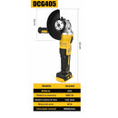 Esmerilhadeira/Lixadeira Angular 20V Brushless Profissional – Mais Potência e Controle no Corte