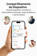 Kit de Segurança Residencial com Sensores e Sirene de Alto Volume.