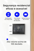 Kit de Segurança Residencial com Sensores e Sirene de Alto Volume