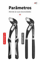 Chave de Grifo Ajustável Profissional em Aço Cromo Vanádio – Aperto Rápido e Máxima Aderência