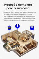 Kit de Segurança Residencial com Sensores e Sirene de Alto Volume