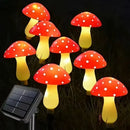 Luzes Solares Cogumelo IP65 – Iluminação Decorativa que Transforma Seu Jardim