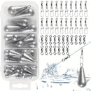 Kit de Chumbadas para Pesca com Giradores 360° – Afundamento Rápido e Linha Sem Torção
